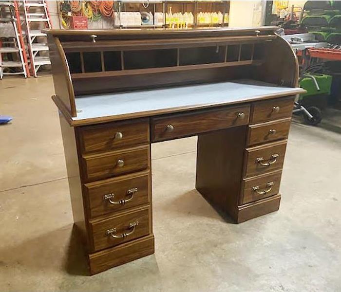 Antique desk restored