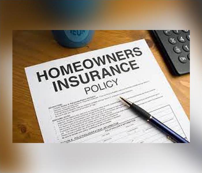Homeowner's insurance policy explaining water damage coverage